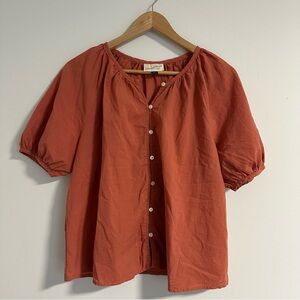 Women's Terracotta Button-Up Top Universal Threads